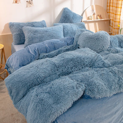 Princesa estilo personalizado Natal luxo Shaggy flanel roupa de cama quente para o outono Inverno