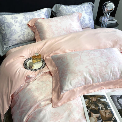 Conjunto de roupas de cama de tencel com padrões nacionais, grau de resistência à cor e 50 conteúdo de tecido