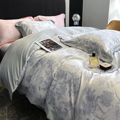 Conjunto de roupas de cama de tencel com padrões nacionais, grau de resistência à cor e 50 conteúdo de tecido