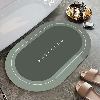 Imagem mostra piso de banheiro estofado resistente estofado de banho tapete para banho personalizado