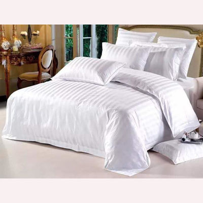 Set de roupa de cama médica personalizada do hospital Solid Striped 100% tecido de algodão 3 peças