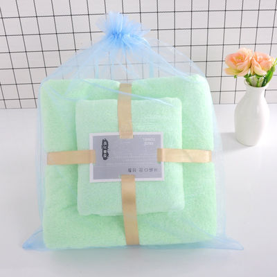 Toalha de banho rectangular de lã de coral para SPA Doméstico presente Toalha de poliéster espessa absorvente