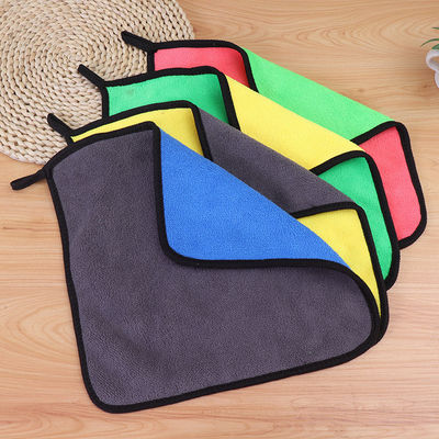 Toalha de lavagem de carro Coral Veludo Limpeza absorvente Rag Microfibra Toalha de carro Custom 30 * 30cm
