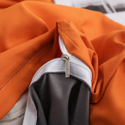 King Size Luxury Bedding em Linho de Cor Sólida e Microfibra Comforter Estilo Europeu