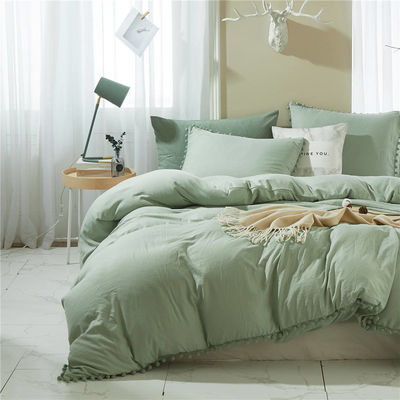 Set de roupa de cama de microfibra de tamanho King com temperatura de lavagem de 30 graus e contagem de tecido de 40