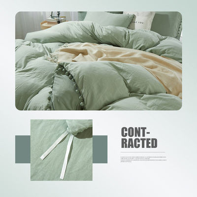 Set de roupa de cama de microfibra de tamanho King com temperatura de lavagem de 30 graus e contagem de tecido de 40