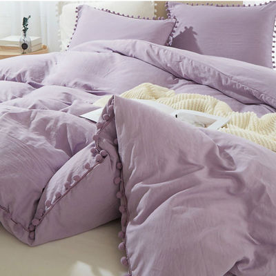 Set de roupa de cama de microfibra de tamanho King com temperatura de lavagem de 30 graus e contagem de tecido de 40