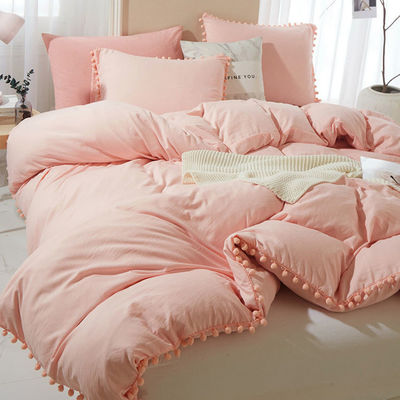 Set de roupa de cama de microfibra de tamanho King com temperatura de lavagem de 30 graus e contagem de tecido de 40
