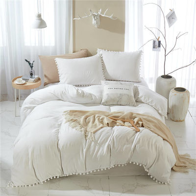 Set de roupa de cama de microfibra de tamanho King com temperatura de lavagem de 30 graus e contagem de tecido de 40