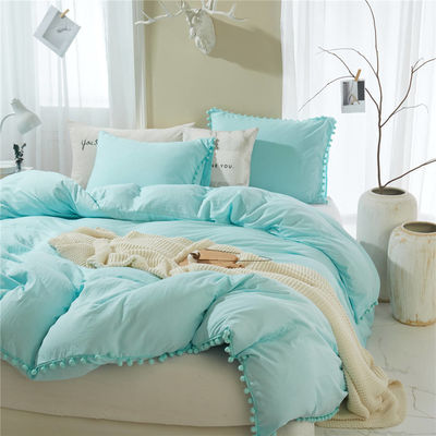 Set de roupa de cama de microfibra de tamanho King com temperatura de lavagem de 30 graus e contagem de tecido de 40