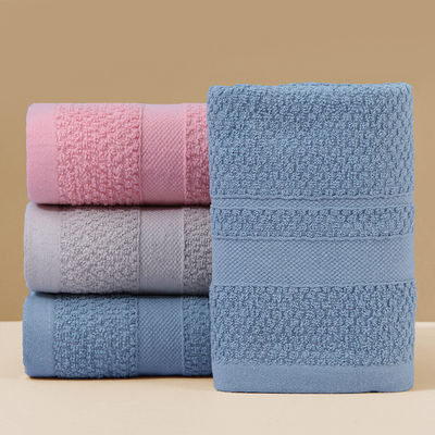 Toalha de algodão puro absorvente espessado doce simples presente doméstico toalha facial de algodão