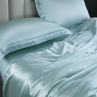 100% 6A Setes de conforto de seda pura roupa de cama Luxo Setes de roupa de cama de seda com logotipo personalizado