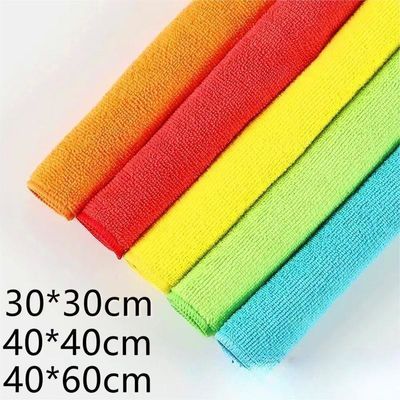 Roupas de lavagem de microfibras absorventes e moles Pacote personalizado Logotipo Forma retangular