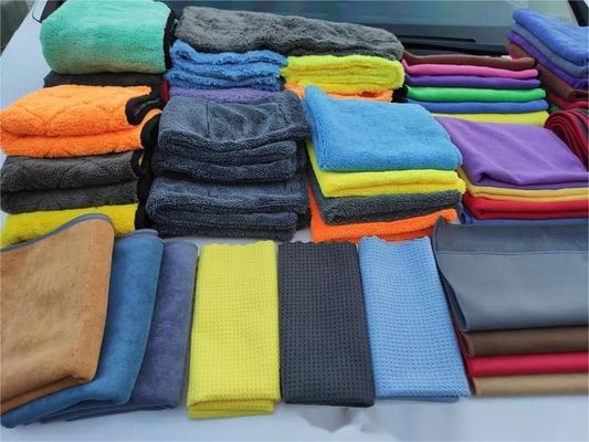 Roupas de lavagem de microfibras absorventes e moles Pacote personalizado Logotipo Forma retangular