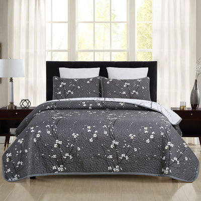 100% poliéster Patchwork Quilt Set 3 peças Set de roupa de cama com mantel e lençóis