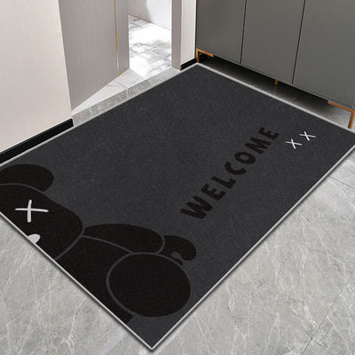 Antiderrapante Absorção de água Logotipo personalizado Tapete de luxo Design bonito Tapete de porta impresso