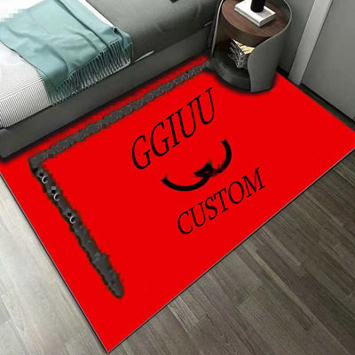 Antiderrapante Absorção de água Logotipo personalizado Tapete de luxo Design bonito Tapete de porta impresso