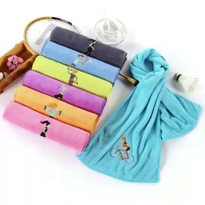 Toalha esportiva de microfibra personalizada para secagem rápida e absorção de suor no ginásio de yoga