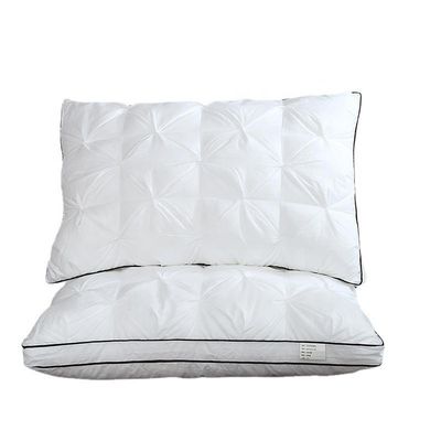 Núcleo de almofada de algodão de seda tridimensional para proteção do pescoço de alta resistência do hotel