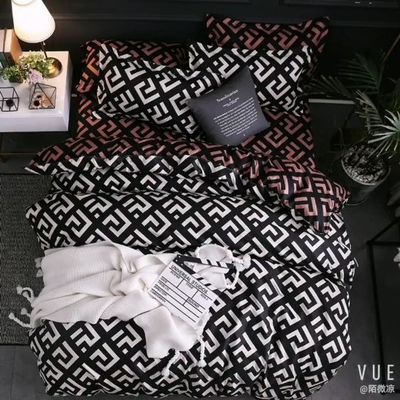 Conforto e estilo personalizados Logotipo personalizado King Bedding Set para designers de moda modernos