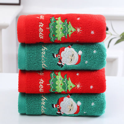 Toalhas de Natal para todas as idades Toalhas faciais de algodão puro em 2 caixas de presente para presentes e todas as idades