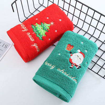Toalhas de Natal para todas as idades Toalhas faciais de algodão puro em 2 caixas de presente para presentes e todas as idades
