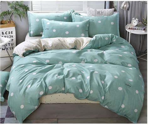 Conjunto personalizado de roupas de cama de impressão de poliéster com 2 almofadas e fecho de fechadura