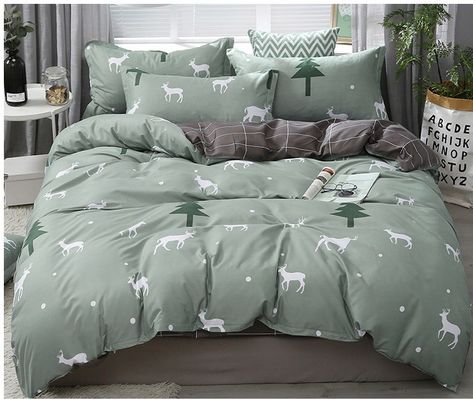 Conjunto personalizado de roupas de cama de impressão de poliéster com 2 almofadas e fecho de fechadura