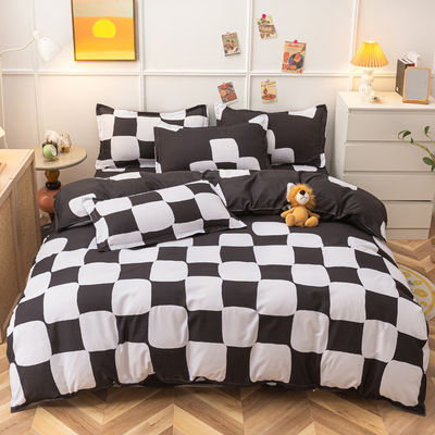 Conjunto personalizado de roupas de cama de impressão de poliéster com 2 almofadas e fecho de fechadura