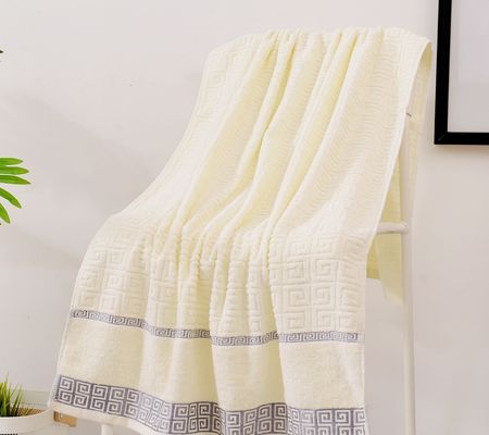 Toalhas faciais de luxo tecidas com algodão 100% hipoalergênico penteado e design