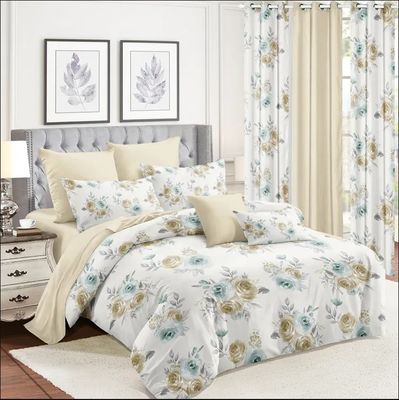 Conjunto de roupa de cama de Natal de tamanho King 2023 com lençol montado e contagem de fios de 200TC