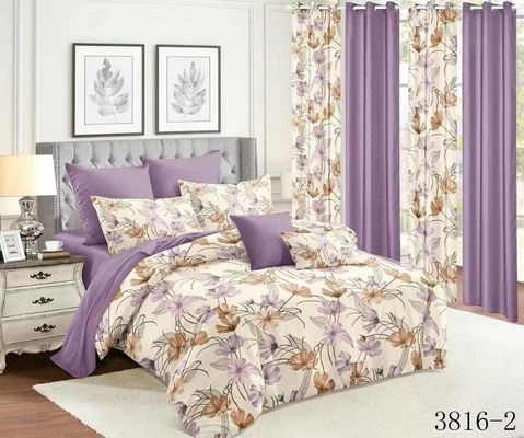 Conjunto de roupa de cama de Natal de tamanho King 2023 com lençol montado e contagem de fios de 200TC