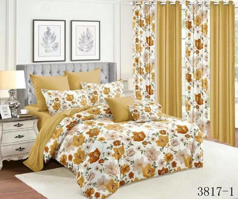 Conjunto de roupa de cama de Natal de tamanho King 2023 com lençol montado e contagem de fios de 200TC