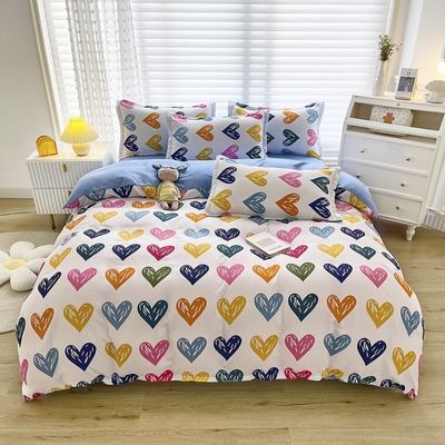 40S Contagem de tecido 200TC Contagem de fios Super King Set de roupa de cama impressa Luxury Design de cobertura