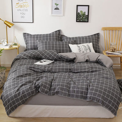 100% de luxo cobertor de cobertor 4 peças lençol de cama conjunto com 2pcs almofada caixa Hotel suprimentos