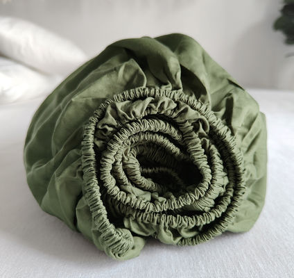 100% de fibra de bambu de cor sólida Conjunto personalizado de roupas de cama