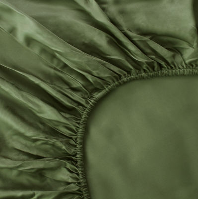 100% de fibra de bambu de cor sólida Conjunto personalizado de roupas de cama