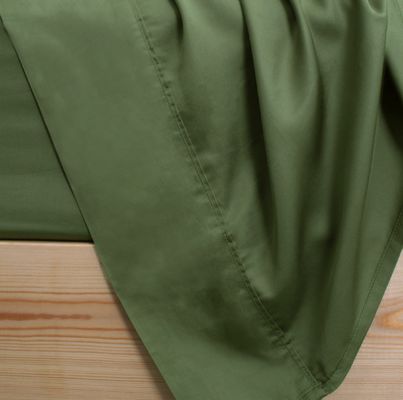 100% de fibra de bambu de cor sólida Conjunto personalizado de roupas de cama