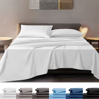 Lenço de cama de bambu puro e macio com bolsos profundos