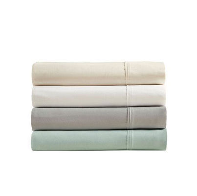 Lenço de cama de bambu puro e macio com bolsos profundos