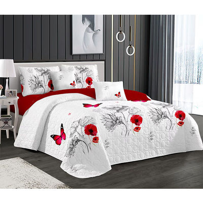 Conjunto de roupa de cama de cobertor para uso doméstico personalizado com tecnologia de costura por ultrassom