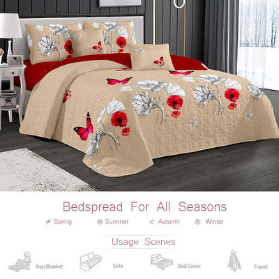Conjunto de roupa de cama de cobertor para uso doméstico personalizado com tecnologia de costura por ultrassom