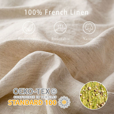 Sustentável 100% natural Linho puro de Linho de cânhamo 170 Gsm Linho de cobertor de cobertor de cama
