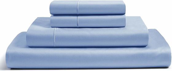 600TC Set de lençóis de cama de algodão egípcio para casa com lençóis ajustados de tamanho personalizado e lençóis planos de resfriamento
