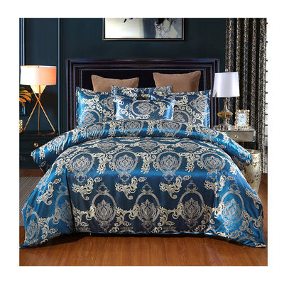 Oeko-tex Certified Europe Style Jacquard Satin Silk Comforter Sets para roupa de cama de hotel