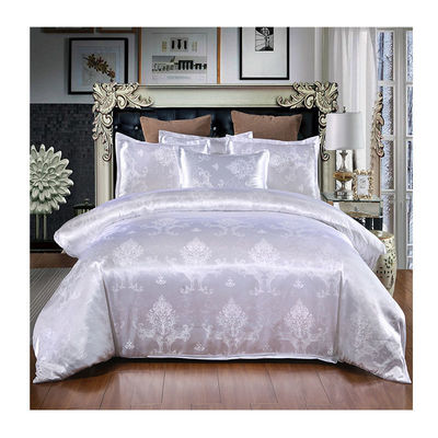 Oeko-tex Certified Europe Style Jacquard Satin Silk Comforter Sets para roupa de cama de hotel