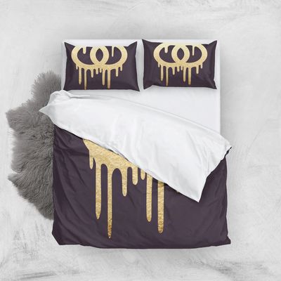 Conjunto de roupas de cama estilo hotel Luxury King Size 100% Poliéster 3D Impresso