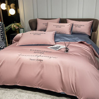 Lyocell Geométrico 100% Tencel Set de Camas com Design de Faixa Set de Cobertura de Coberta Personalizado
