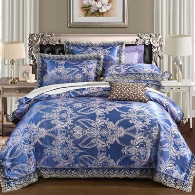 4pcs coloridos Microfibra Impresso Queen Bedding Sets para hotel luxo e conforto