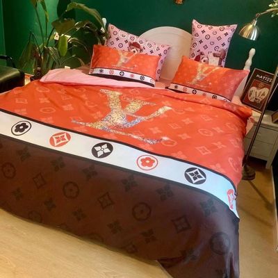 Impressão diagonal Luxury Violent Bear Set de lençóis personalizados